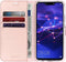 Accezz Hoesje Geschikt voor Huawei Mate 20 Lite Hoesje Met Pasjeshouder - Accezz Wallet Softcase Bookcase - Roze