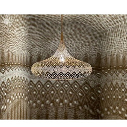 Marokkaanse koperen hanglamp