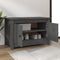 vidaXL - Schoenenkast - 70x38x45,5 - cm - massief - grenenhout - grijs