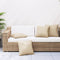 vidaXL Sierkussens 4 st 40x40 cm stof beige