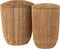 J-Line mand Dantya Lang - jute - naturel - 2 stuks
