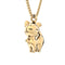 Chocli halsketting kat 18k verguld