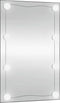 vidaXL - Wandspiegel - met - LED's - rechthoekig - 50x80 - cm - glas