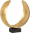 J-Line decoratie Maan - metaal - goud - medium