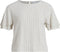 Vila Vikulia - T-shirt 2/4 Detail - Maat 36 - Natural Melange/black