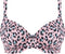 Freya CALA FIESTA UW Plunge Bikini Top - Dierenprint - Roze/Zwart/Blauw - Maat 70D