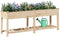 vidaXL - Tuinplanter - met - Rasters - 203x53x76 - cm - Massief - Grenenhout