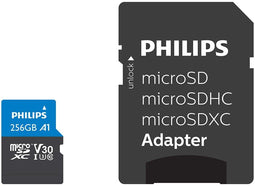 Philips FM25MP65B/00 - Micro SDXC Card UHS-I U3 256GB - 100MB/s Lezen 80MB/s Schrijven