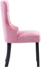 vidaXL - Eetkamerstoelen - 2 - st - fluweel - roze