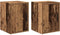 vidaXL - Garage - wandkasten - 2 - st - bewerkt - hout - oud - hout