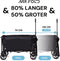 Mr Fold Bolderkar - XXL - Opvouwbaar - 300L - 150KG Draagkracht - Zwart - 5 Jaar Garantie