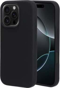 Mobiparts iPhone 16 Pro - Silicone Cover - Soft-touch - Zwart