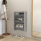 Wandschoenenkast 60x18x90 cm spaanplaat betongrijs