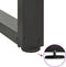 vidaXL - Salontafelpoten - 2 - st - T-vormig - 28x25x(42-43) - cm - staal - antraciet