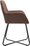 vidaXL - Eetkamerstoelen - 2 - st - stof - bruin