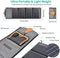 Uitvouwbare draagbaar zonnepanneel - 4 panelen waterbestendige en lichtgewicht solar charger - 22 W. - 2 USB Type-A outputs - 5 V. apparaten opladen - Met 2 zwarte karabijnhaken