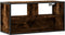 vidaXL - Tv-meubel - 80x31x39,5cm - bewerkt - hout - metaal - gerookt - eikenkleurig