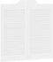 vidaXL - Draaideuren - louvre - design - 2 - paar - 80x80 - cm - wit