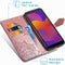iMoshion Hoesje Geschikt voor Huawei Y5p Hoesje Met Pasjeshouder - iMoshion Mandala Bookcase - Rosé Goud