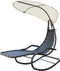 Feel Furniture - Hangende schommel ligstoel met parasol - Beige