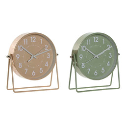 Bordsklocka Home ESPRIT Beige (2 Stuks)