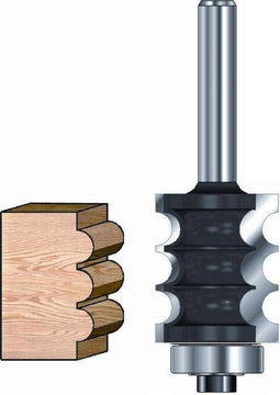 ENT HM drievoudige kraalfrees met lager