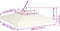 vidaXL - Vervangend - tentdoek - prieel - 310 - g/m² - 3x3 - m - crèmewit