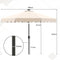 Coast - Tuinparasol - Solar LED - Kantelbaar tot 35 graden