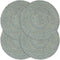 vidaXL - Placemats - 4 - st - rond - 38 - cm - katoen - effen - donkergrijs