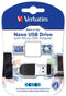 Verbatim Nano USB-station - 32GB - USB 2.0 en micro USB - Zwart