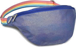 Caramel & Cie Heuptas/Schoudertas voor de mama's - Blue Iridescent