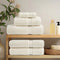 vidaXL - Gastendoekjes - SOLUND - 4 - st - 600 - g/m² - 30x30 - cm - crèmekleurig