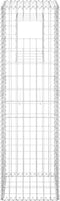 vidaXL - Schanskorf - paal - 40x40x180 - cm - ijzer
