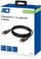 ACT AC4074 - DisplayPort 1.4 kabel - 8K @ 60Hz 32.4Gbps - Zwart (3m)