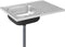 vidaXL - Gootsteen - met - afvoerset - 800x600x155 - mm - roestvrij - staal - zilver