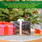 THE TWIDDLERS - Ronde witte pluche kerstboomrok - Kerstaccessoire sneeuweffect 90 cm diameter (1 stuk)