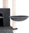 vidaXL - Kattenmeubel - met - sisal - krabpalen - 154 - cm - lichtgrijs