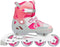 Nijdam Combo Skeelers - Verstelbaar - Berry Blitz - Roze - Maat 33-36 - IJshockey