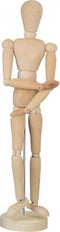 Kangaro ledenpop - 30 cm - hout - tekenpop - tekenmodel - K-830302