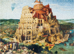 UNIDRAGON Houten Puzzel Voor Volwassenen Kunst Collectie - De Toren van Babel - 1000 stukjes - 43,5x59,5 cm