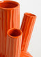 Mica Decorations Felipe - Tulpenvaas - Handgemaakt keramiek - Oranje H27 x Ø20 cm