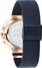 Tommy Hilfiger TH1782541 Dames Horloge - LIDIA - Mineraalglas - Messing/Roestvrijstaal - Blauw/Rosé goudkleurig - Ø 40 mm - Quartz - Druksluiting