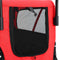 vidaXL - Huisdierenfietskar - en - joggingbuggy - 2-in-1 - rood - en - zwart