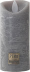 PTMD - 5 delige Led kaarsen set - RUSTIC SUEDE GREY- echte wax - bewegende vlam - timer functie