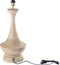 PTMD Ahid Natural Mango Wood Classic Table Lamp Round
