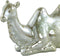 PTMD Aidan Gold Green Glazed Ceramic Camel Statue Lying Down