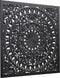 PTMD Akoulina Black MDF Antique Carved Wallpanel 4 Pcs