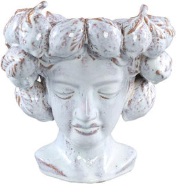 PTMD Alani White Glazed Ceramic Statue Of Women Head A