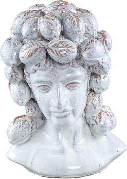 PTMD Alani White Glazed Ceramic Statue Of Women Head C