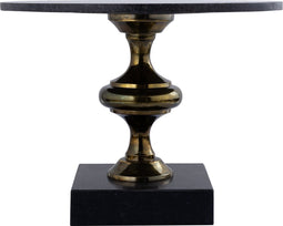 PTMD Alano Black Marble Coffee Table Alu Gold Table Leg